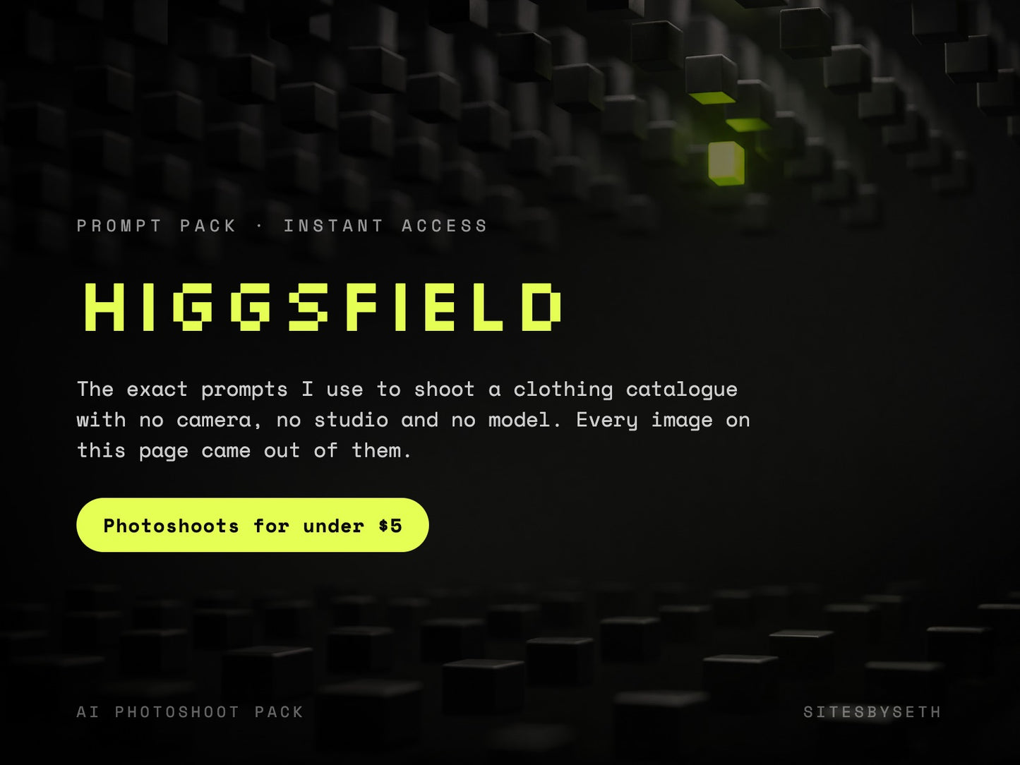 Higgsfield prompt pack