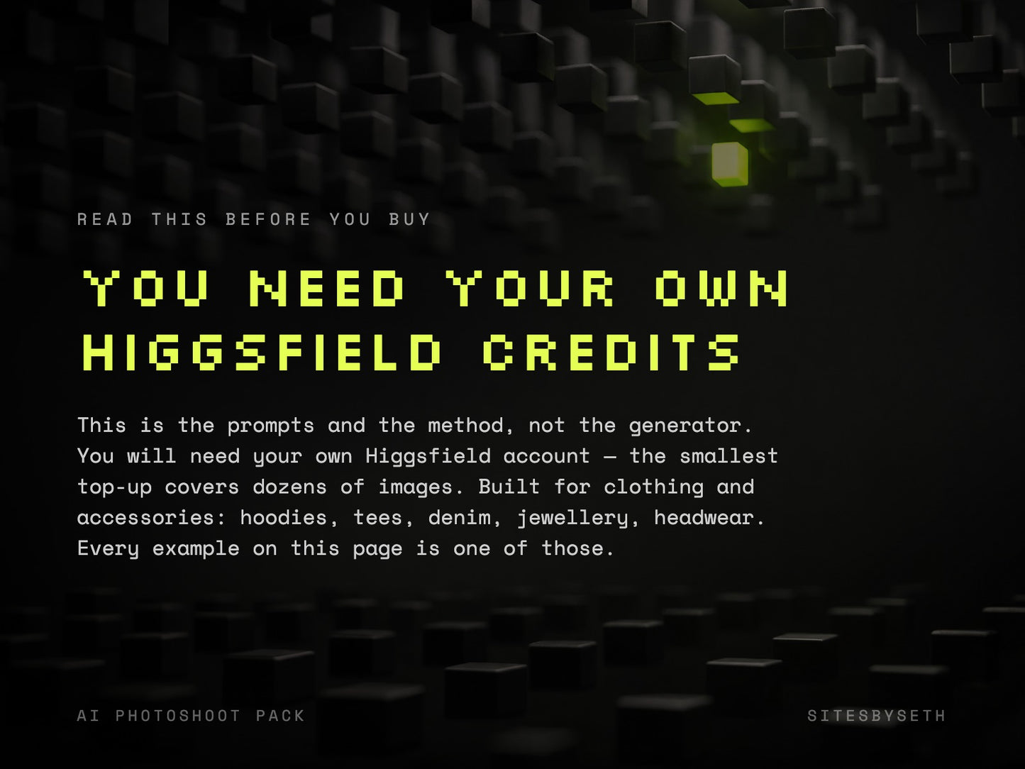 What you need before you buy