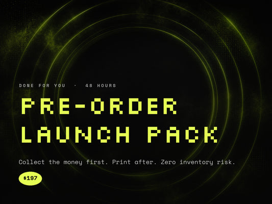 Pre-Order Launch Pack, $197